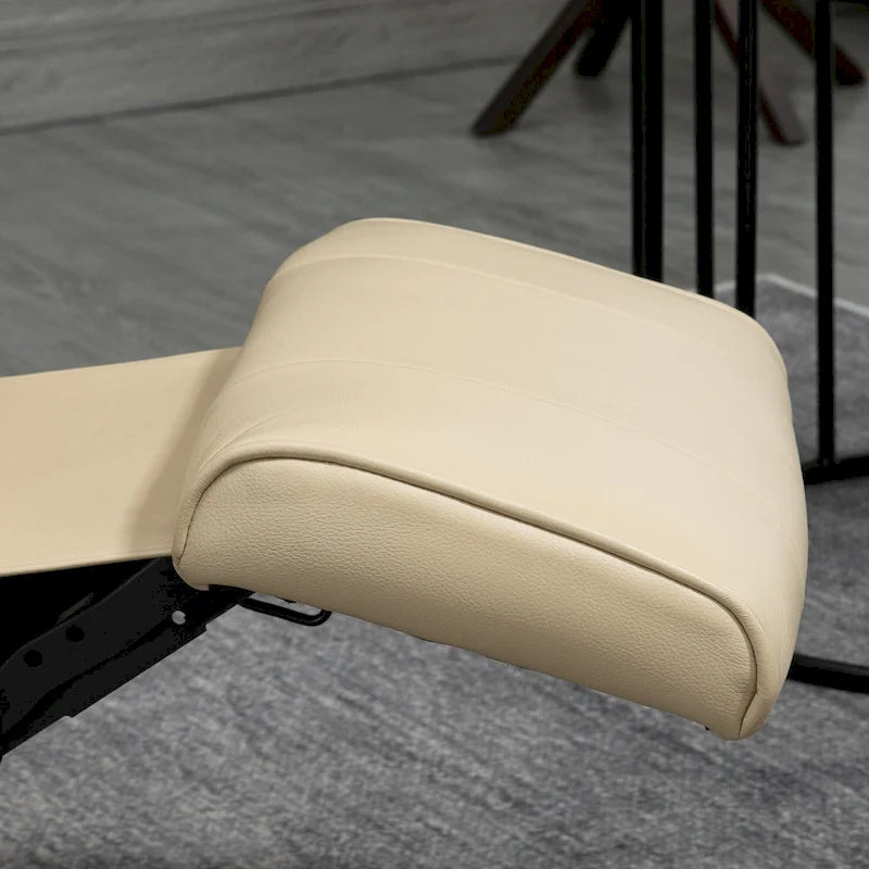 Fauteuil inclinable manuel avec piètement en bois