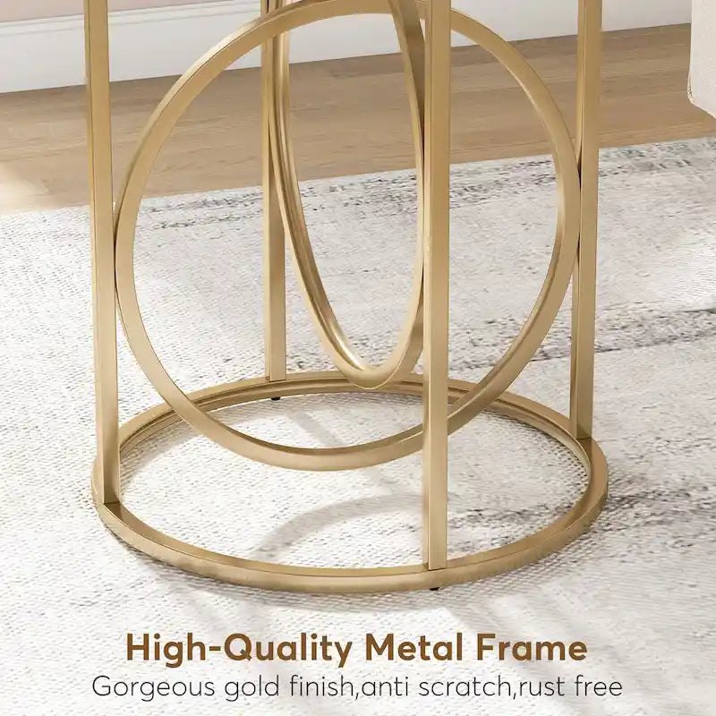 Table d'appoint de salon ronde moderne