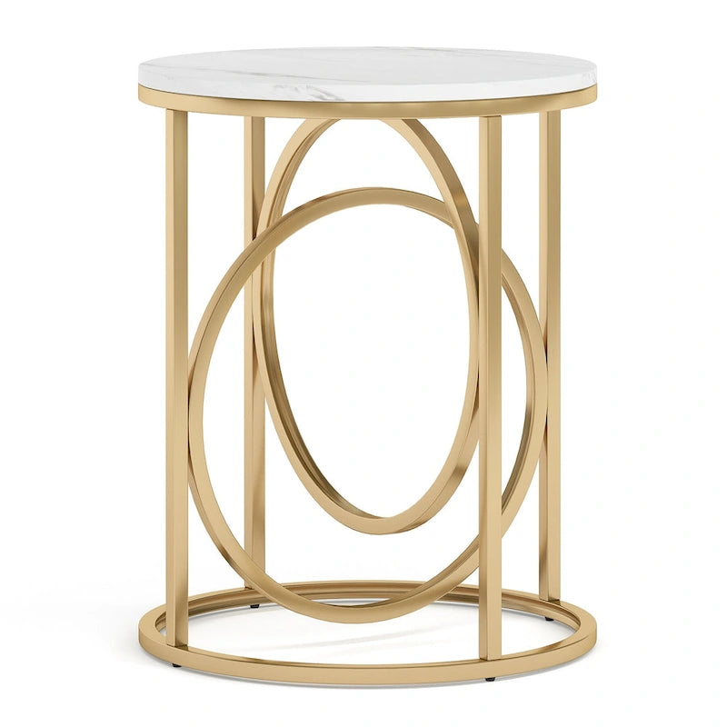 Table d'appoint de salon ronde moderne