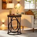 Table d'appoint de salon ronde moderne