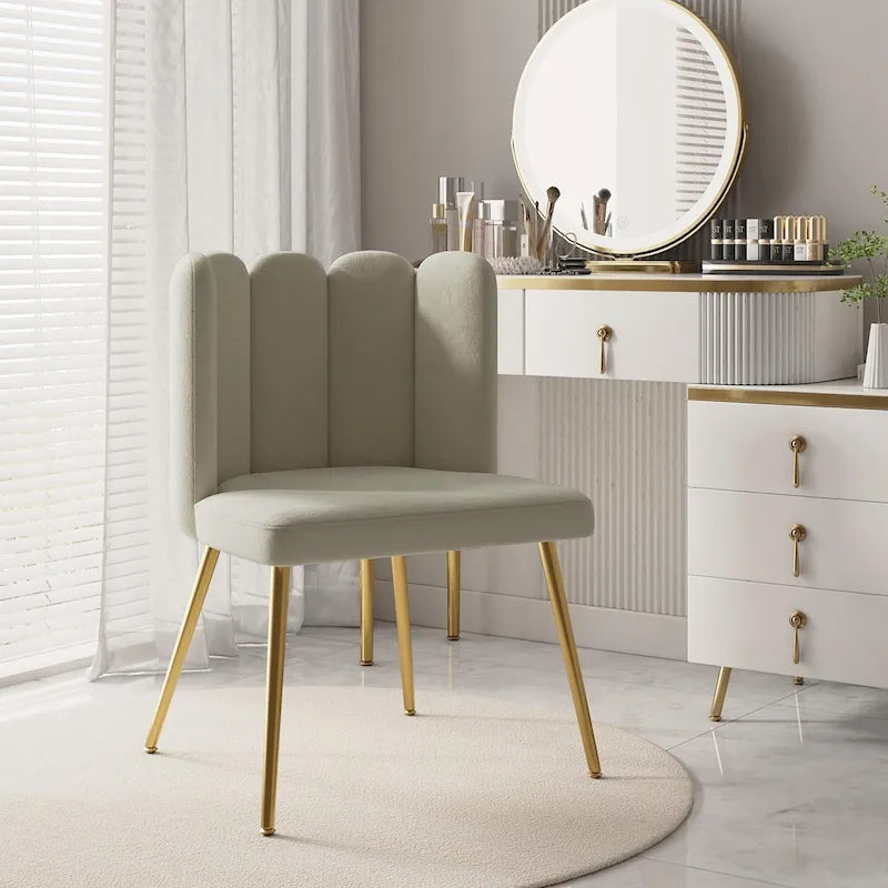 Chaise de salle à manger capitonnée