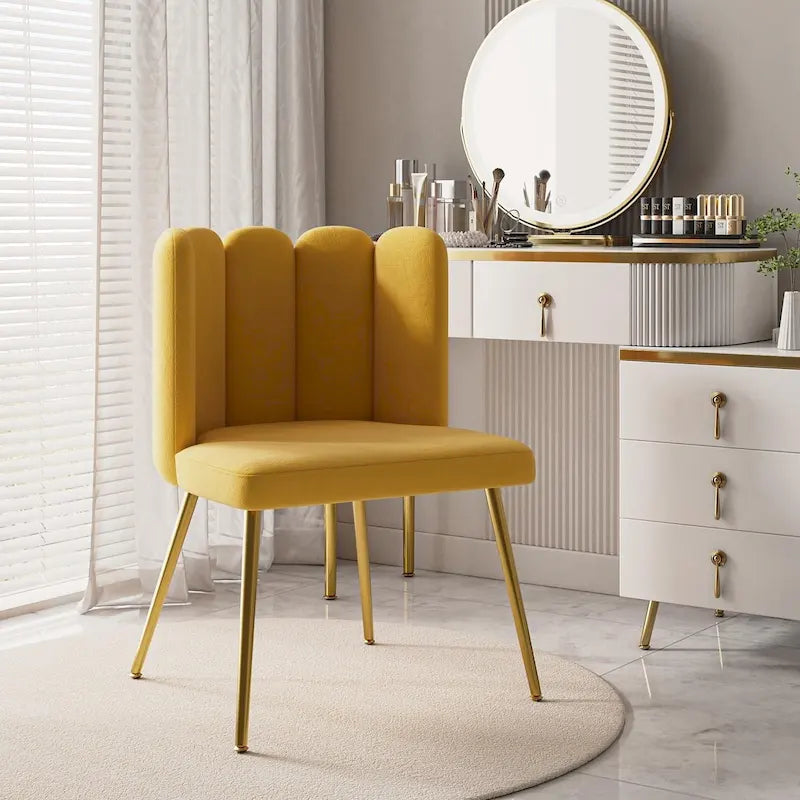 Chaise de salle à manger capitonnée