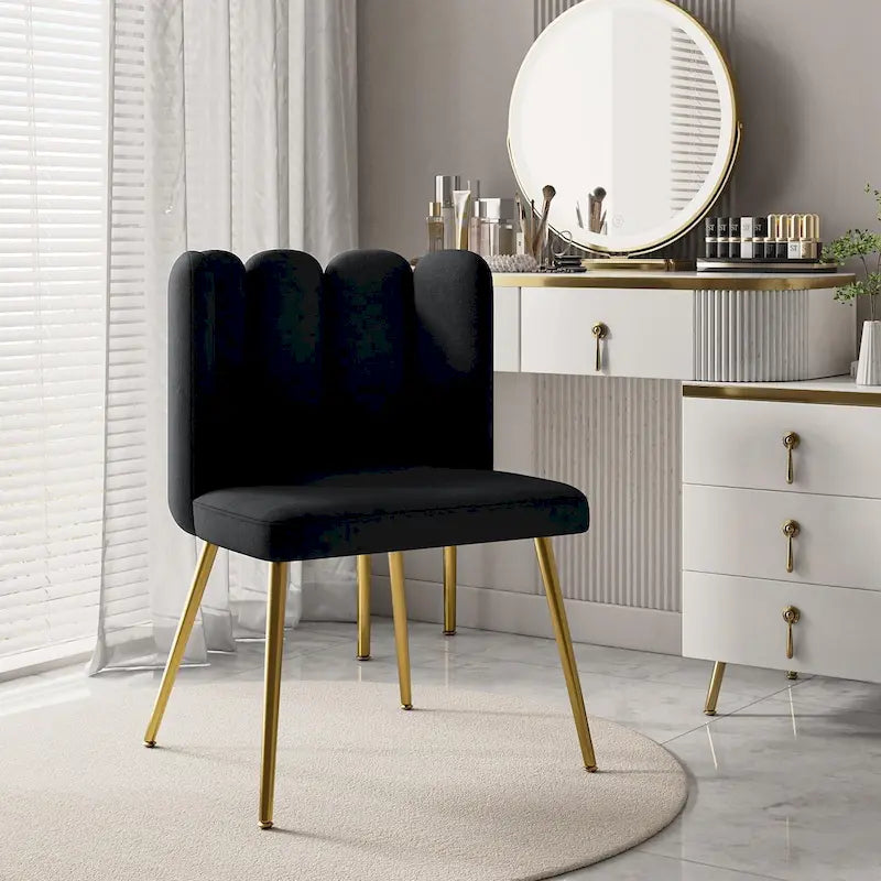 Chaise de salle à manger capitonnée