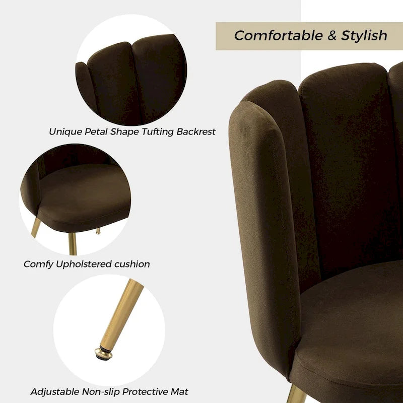 Chaise de salle à manger capitonnée