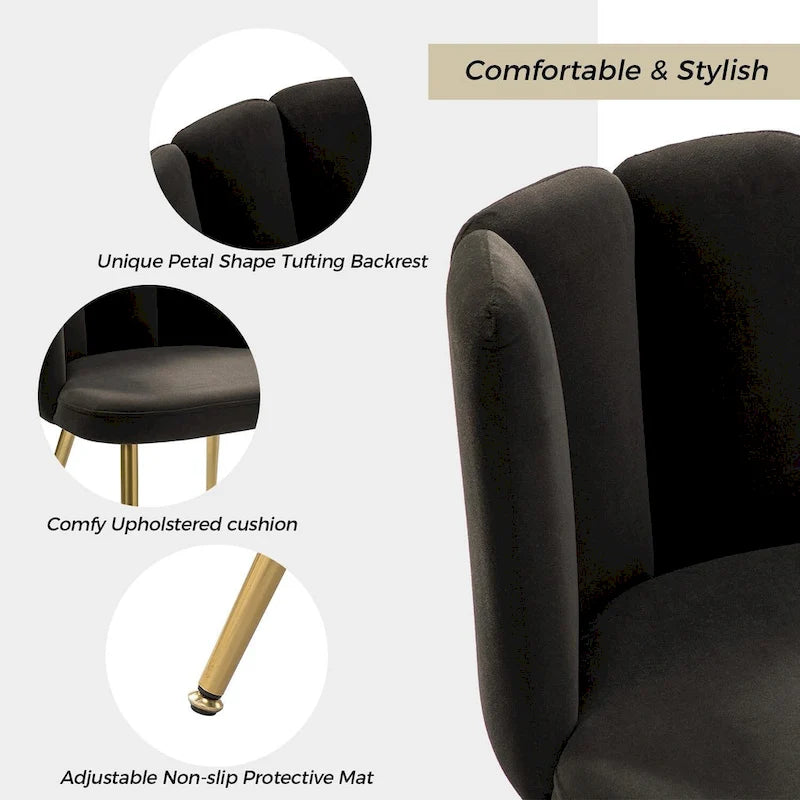 Chaise de salle à manger capitonnée