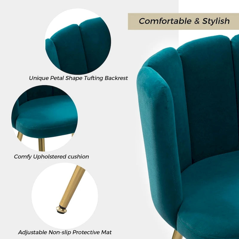 Chaise de salle à manger capitonnée