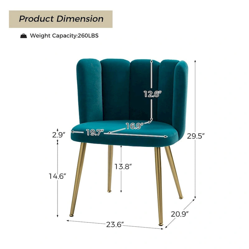 Chaise de salle à manger capitonnée