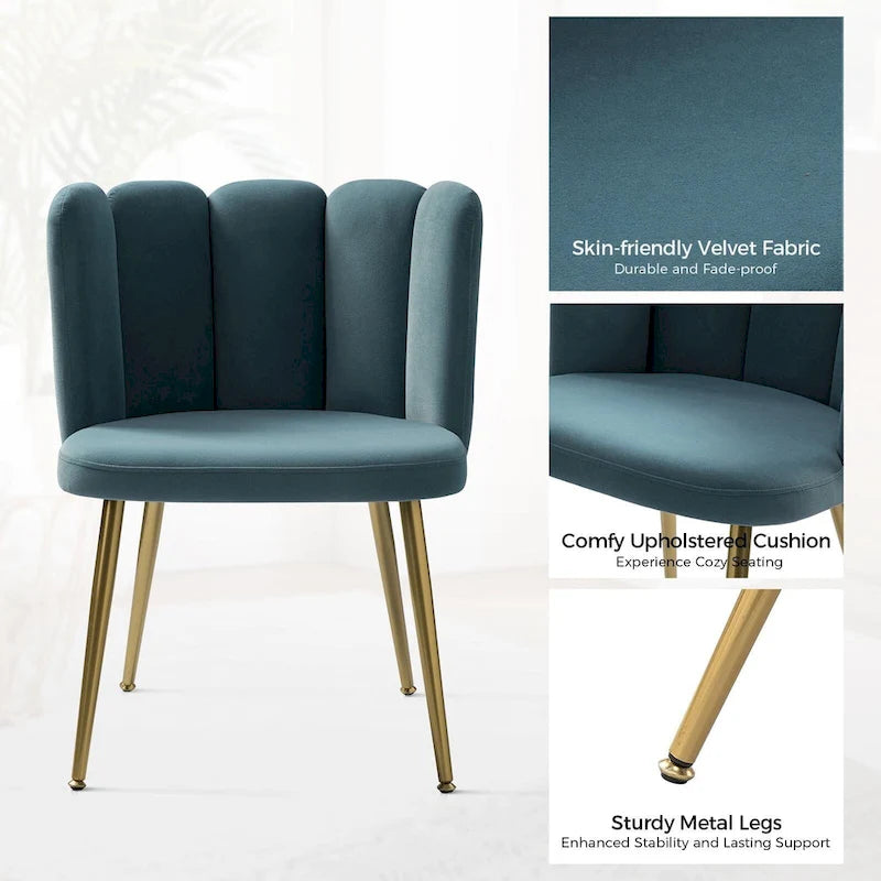 Chaise de salle à manger capitonnée