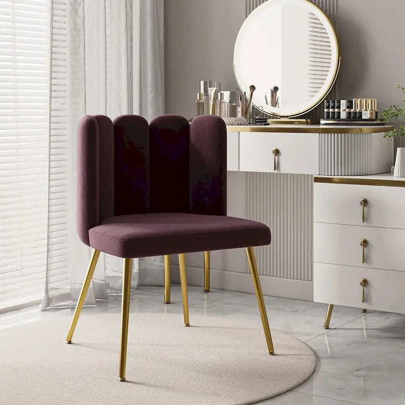Chaise de salle à manger capitonnée