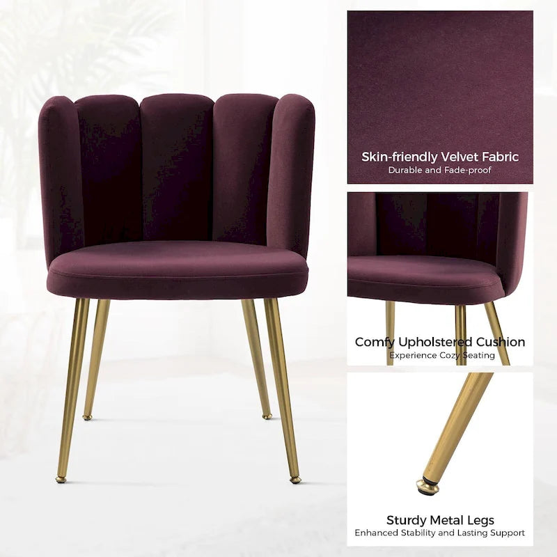 Chaise de salle à manger capitonnée