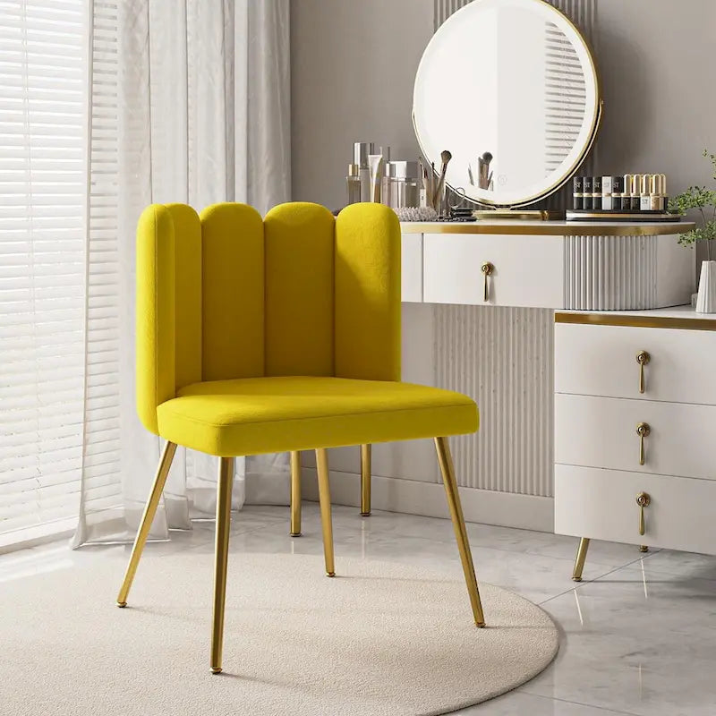 Chaise de salle à manger capitonnée