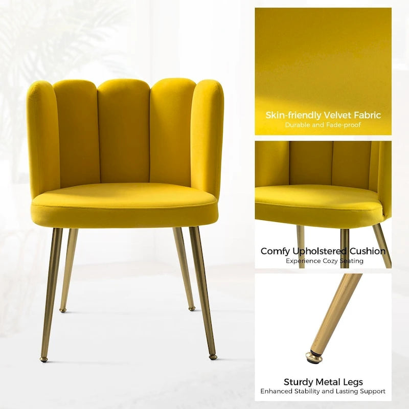Chaise de salle à manger capitonnée