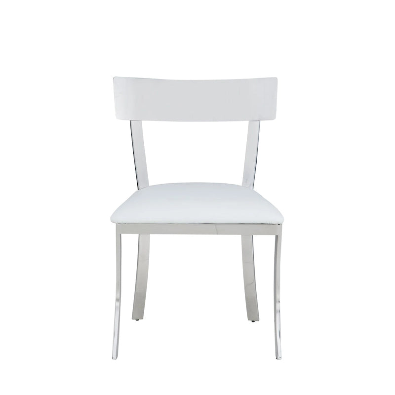 Chaise de salle à manger à dossier incurvé