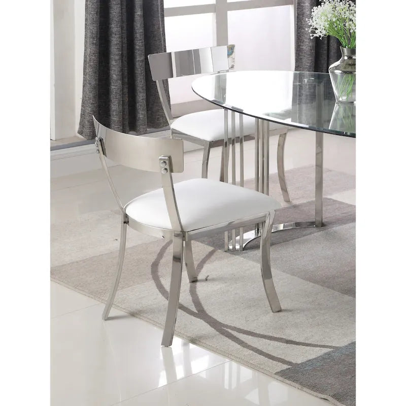 Chaise de salle à manger à dossier incurvé