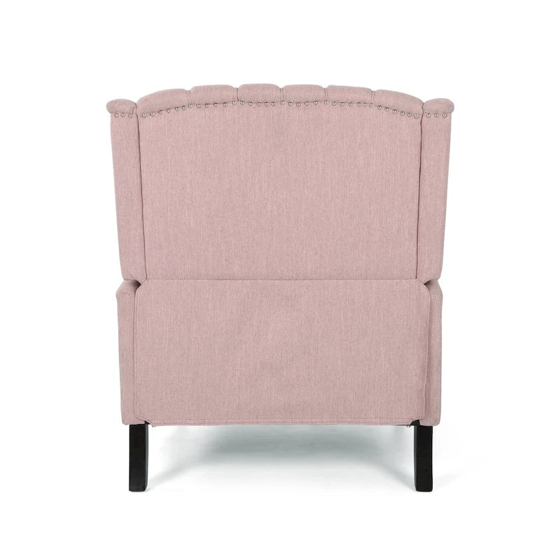 Fauteuil inclinable à dossier inclinable en tissu capitonné très grand format
