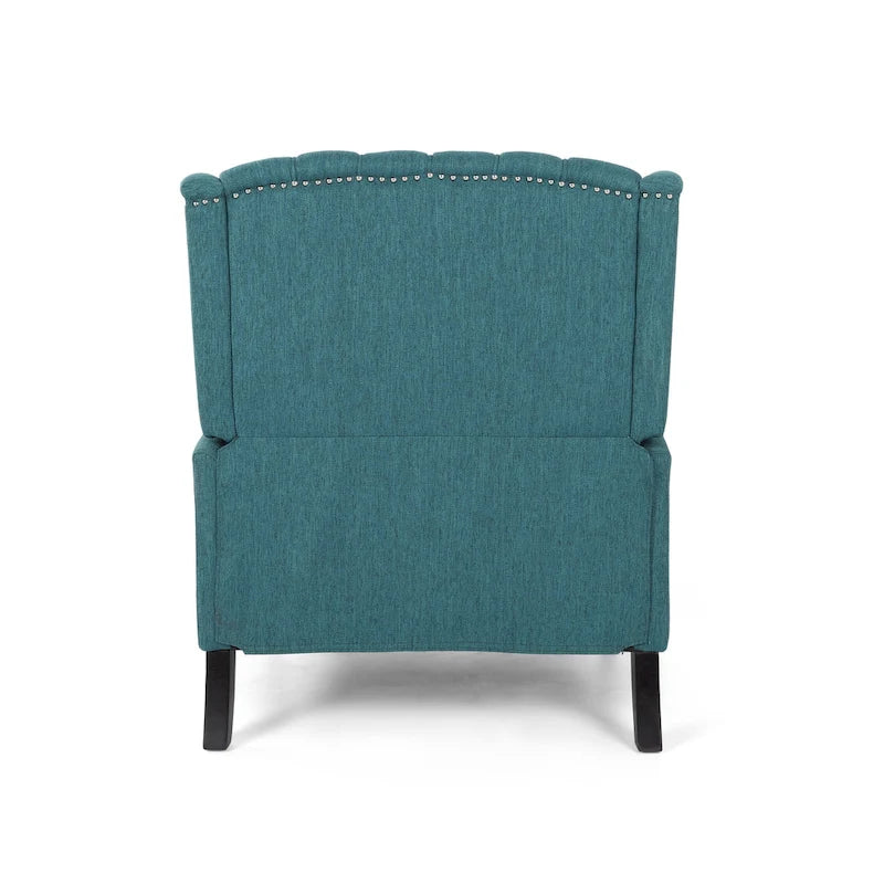 Fauteuil inclinable à dossier inclinable en tissu capitonné très grand format