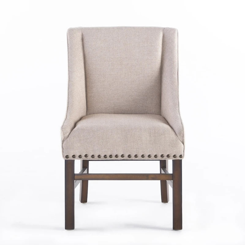 Chaise de salle à manger moderne tapissée