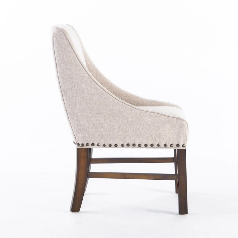Chaise de salle à manger moderne tapissée