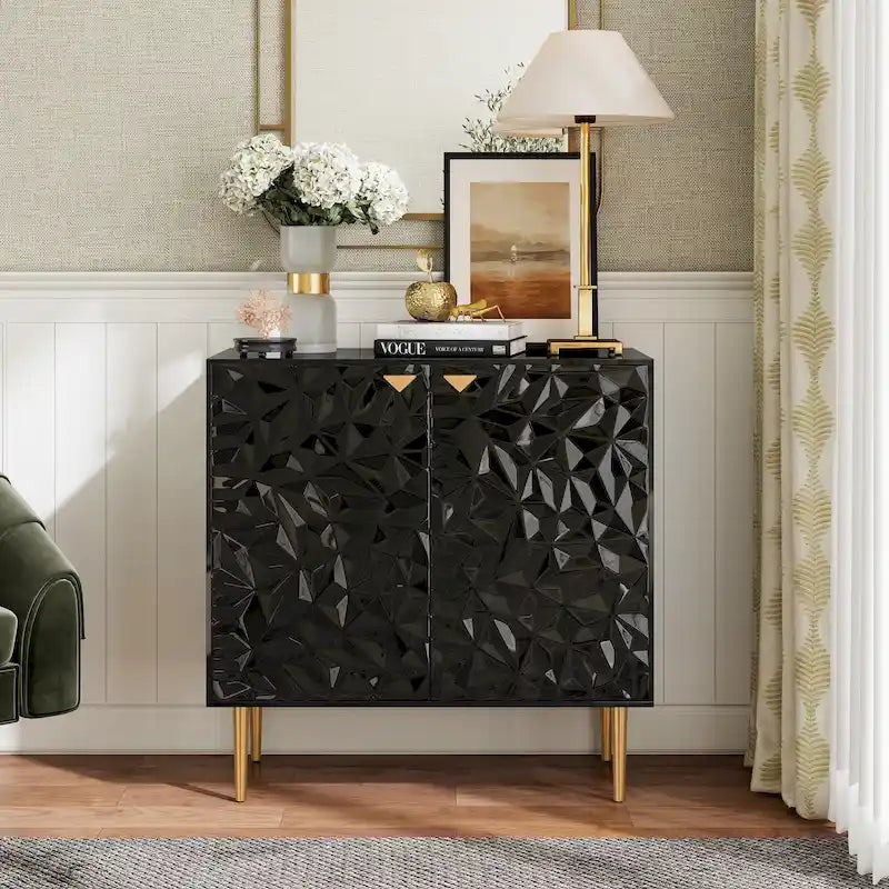 Meuble de rangement décoratif à deux portes