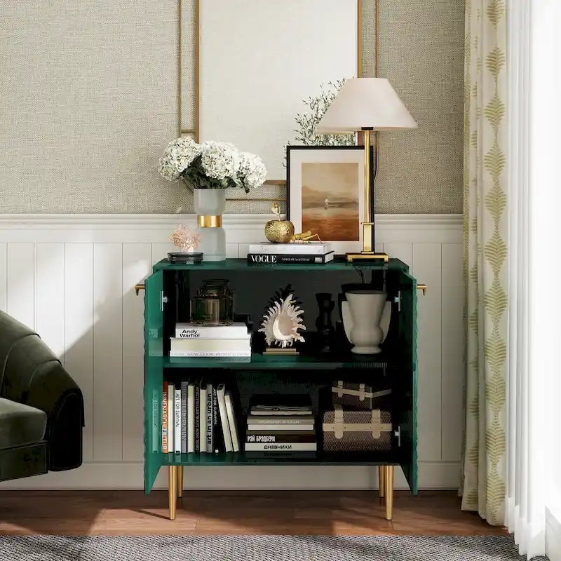 Meuble de rangement décoratif à deux portes