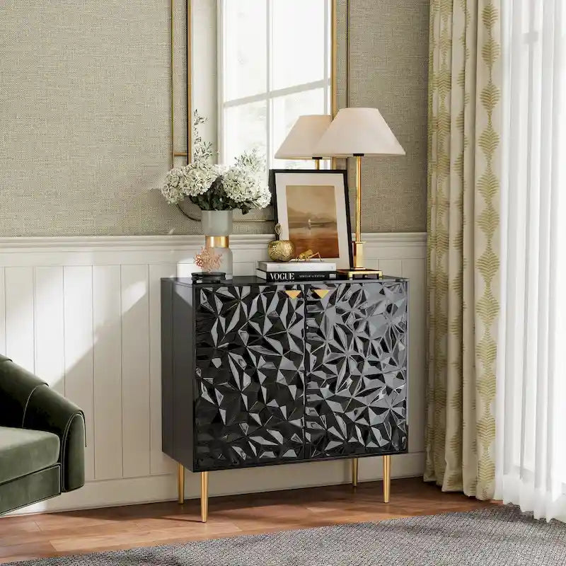 Meuble de rangement décoratif à deux portes