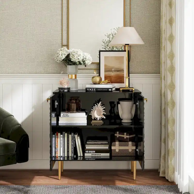 Meuble de rangement décoratif à deux portes