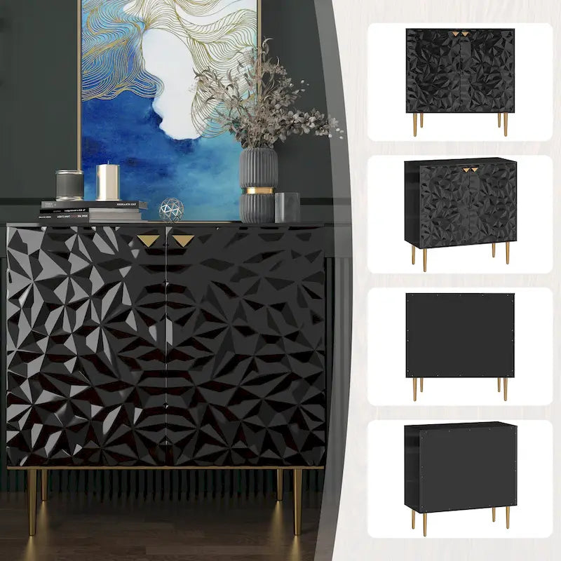 Meuble de rangement décoratif à deux portes