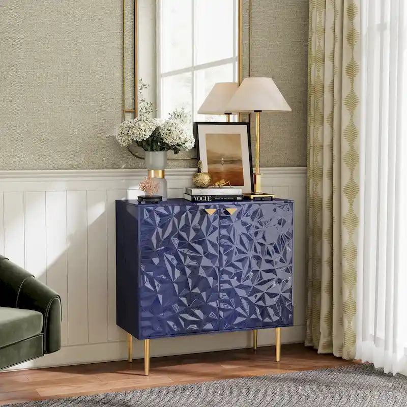 Meuble de rangement décoratif à deux portes