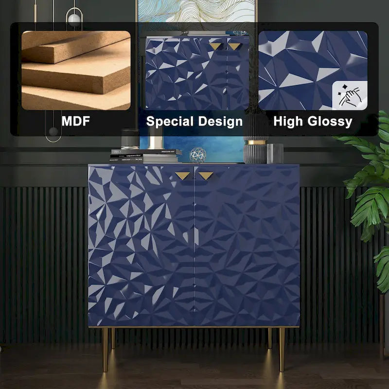 Meuble de rangement décoratif à deux portes