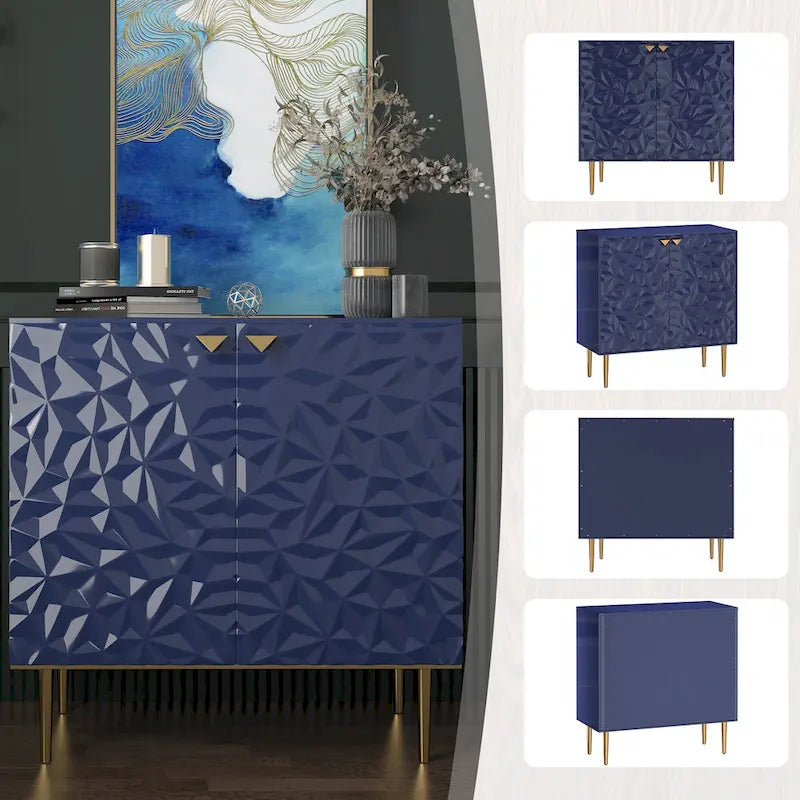 Meuble de rangement décoratif à deux portes