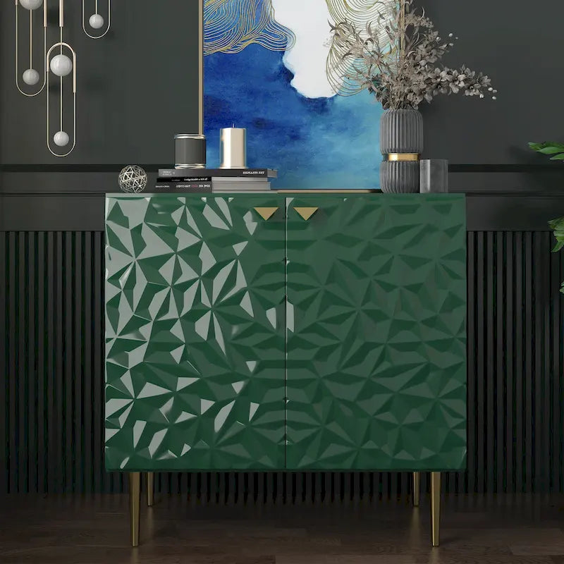 Meuble de rangement décoratif à deux portes