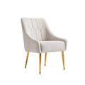 Fauteuil de relaxation rembourré avec pieds en métal