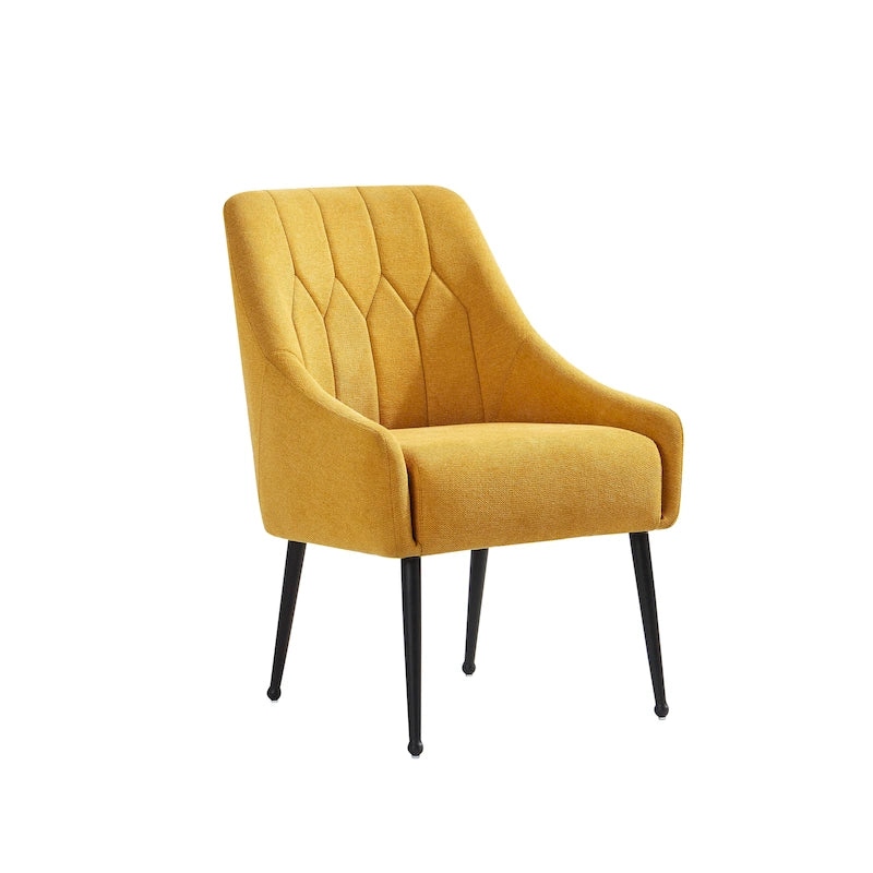 Fauteuil de relaxation rembourré avec pieds en métal