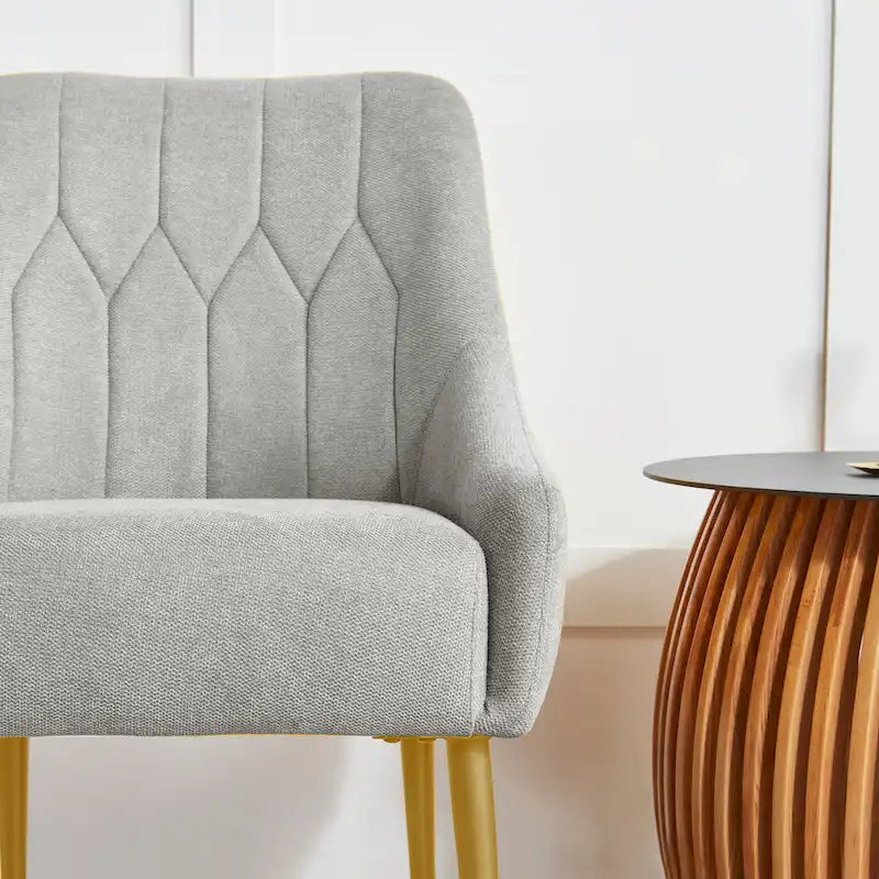 Fauteuil de relaxation rembourré avec pieds en métal
