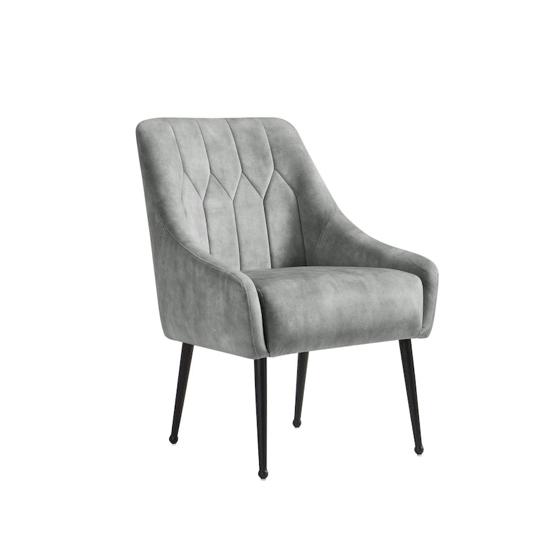 Fauteuil de relaxation rembourré avec pieds en métal