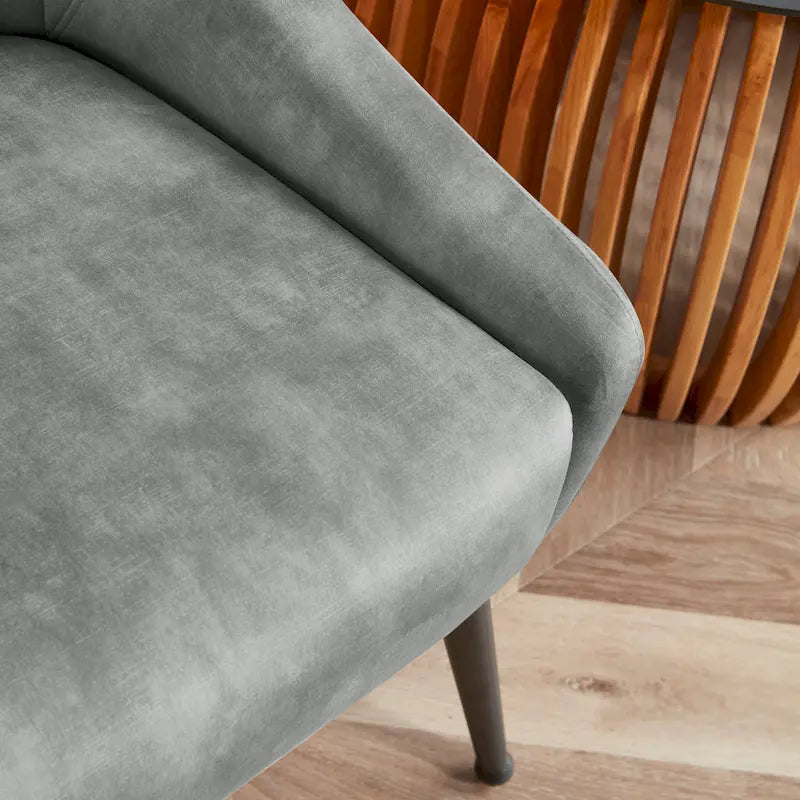 Fauteuil de relaxation rembourré avec pieds en métal