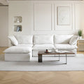 123 Upholstered Sectional Sofa Minimalist Velvet Couch