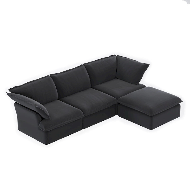 Canapé Tissu 123 — Canapé Minimaliste en Velours