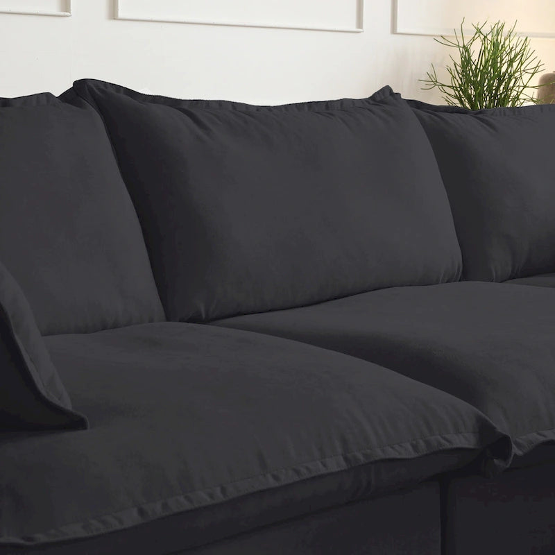 Canapé Tissu 123 — Canapé Minimaliste en Velours