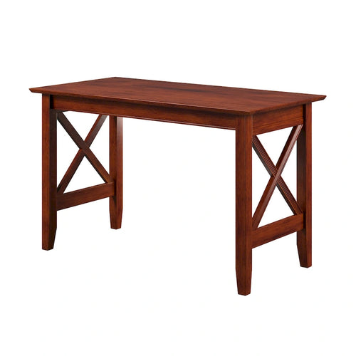 Bureau en bois massif X-Leg style rétro américain