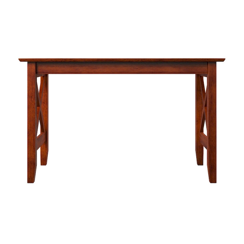 Bureau en bois massif X-Leg style rétro américain