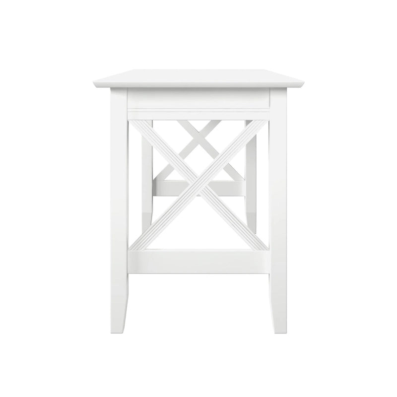 Bureau en bois massif X-Leg style rétro américain