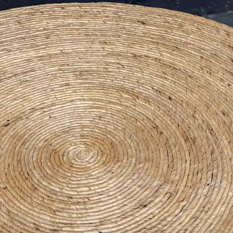 Table basse ronde tressée