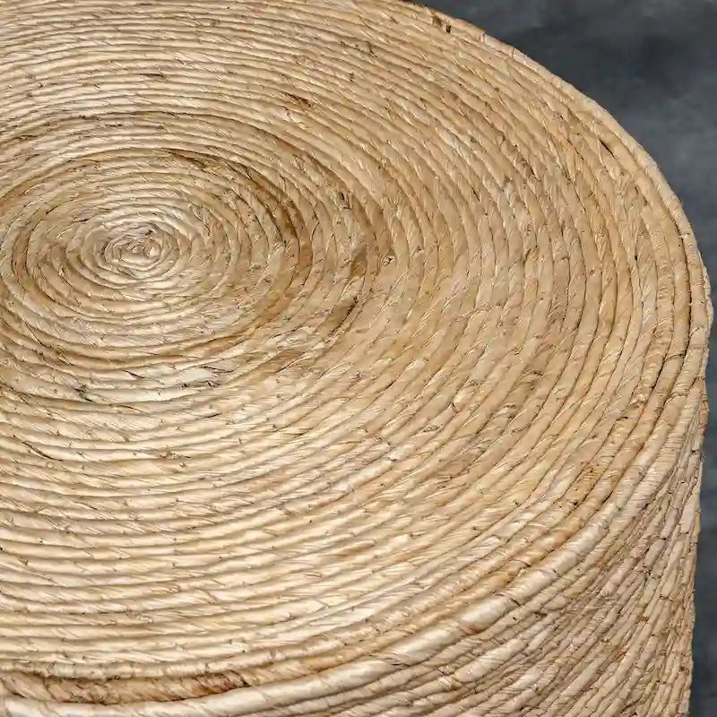 Table basse ronde tressée