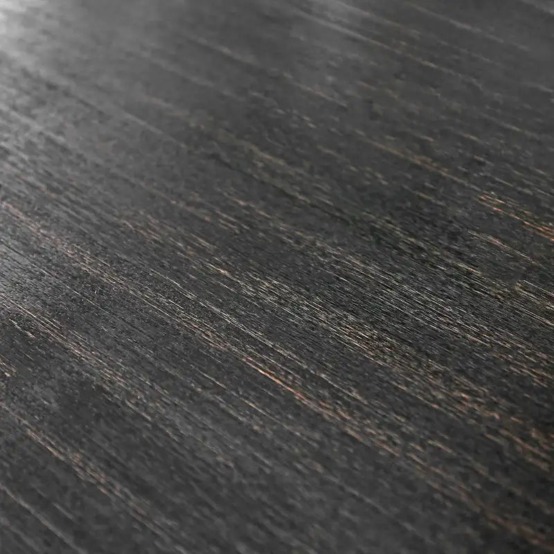 Table de salle à manger moderne en bois massif noir