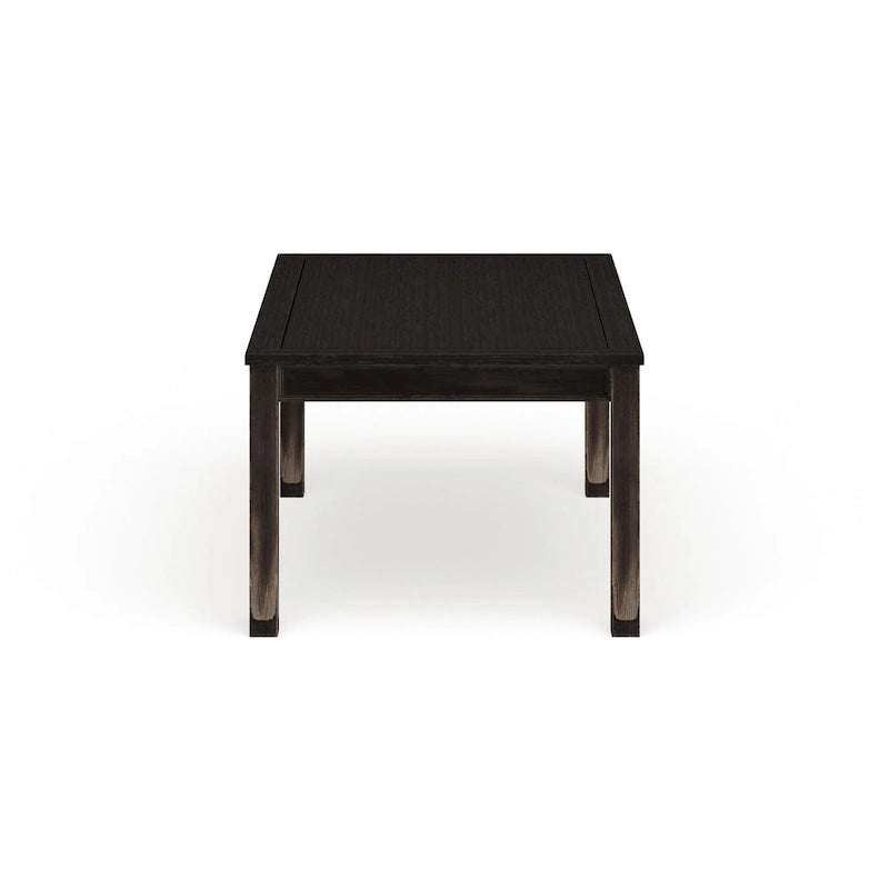 Table de salle à manger moderne en bois massif noir