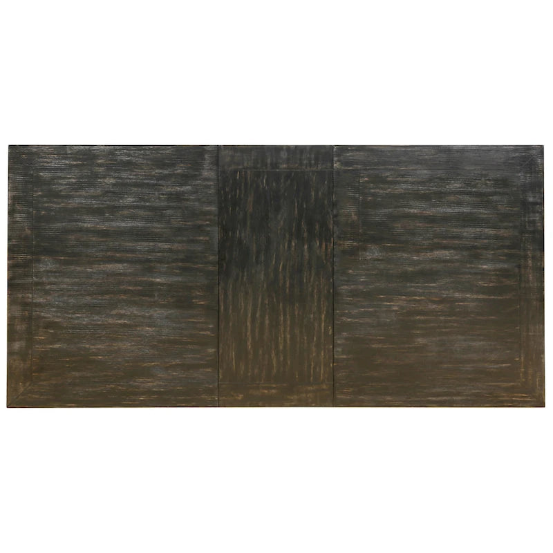 Table de salle à manger moderne en bois massif noir