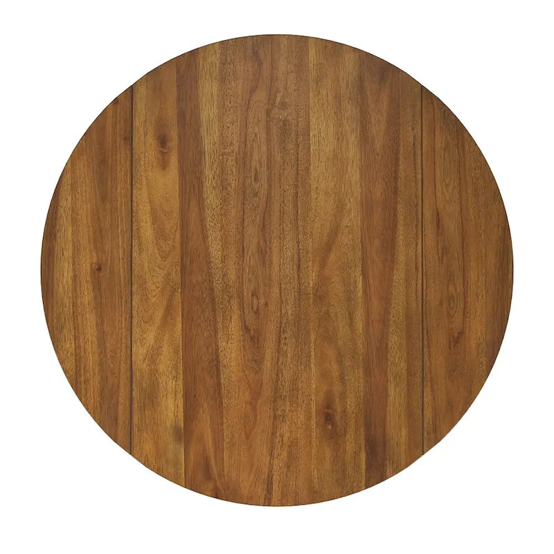 Table de salle à manger avec accents en rotin — 91 cm
