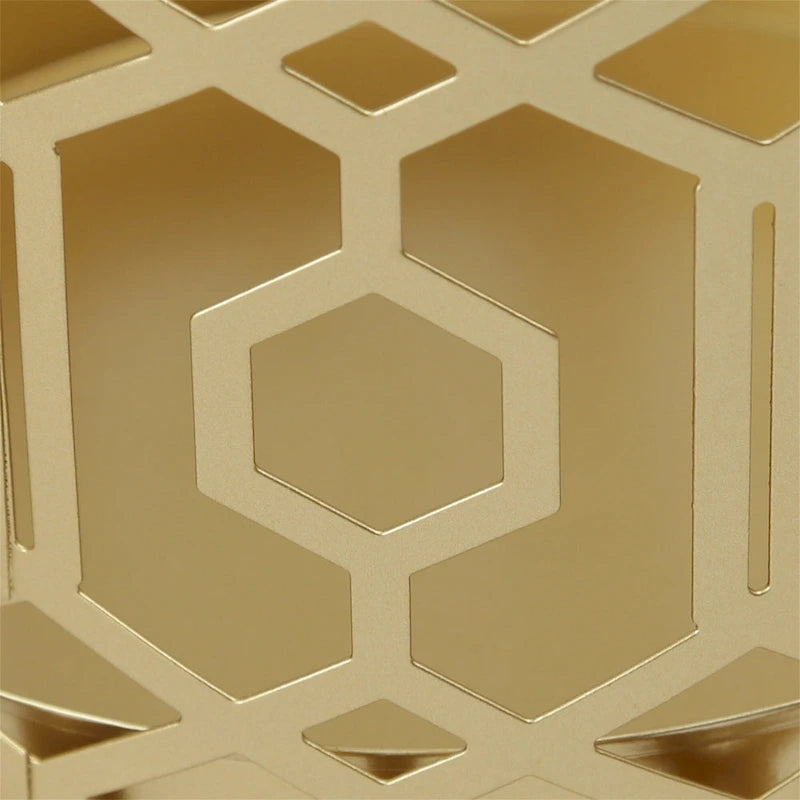 Table d'appoint multifonctionnelle — Étagère de rangement et organisateur en métal / Porte-parapluies d'entrée — Dimensions : 9,25 x 9,25 x 18,78