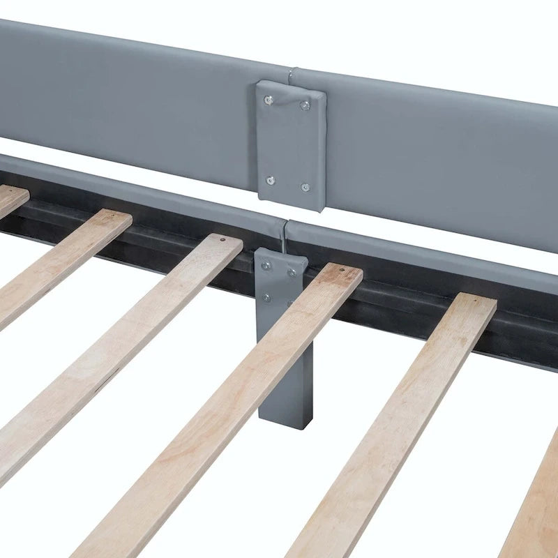 Lit Plateforme Rembourré XL (avec Système de Rangement Hydraulique)